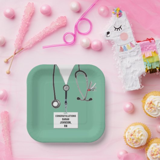 看護学校卒業党 ペーパープレート (パーティー)