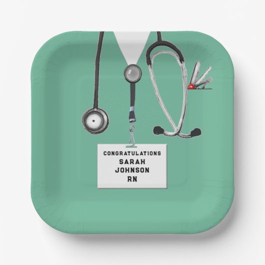 看護学校卒業党 ペーパープレート (正面)