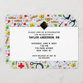 看護学校卒業党 招待状 (正面/裏面)