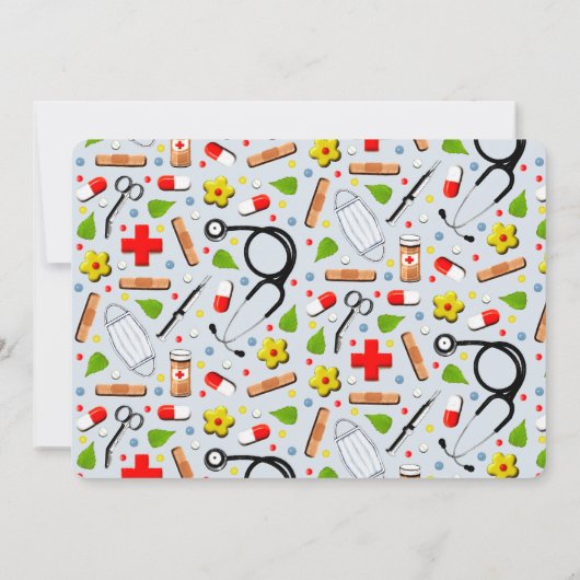 看護学校卒業党 招待状 (裏面)