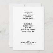 看護学校卒業党 招待状 (裏面)