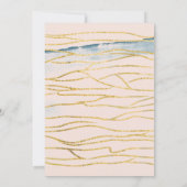 看護学校卒業写真 ブッシュゴールド 卒業式 招待状 (裏面)