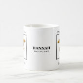 看護学校卒業式アンティーク金ゴールド コーヒーマグカップ (中央)