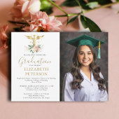 看護学校卒業式金ゴールド幹部バラ 招待状