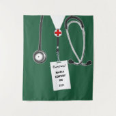 看護学校卒業式 タペストリー (正面)