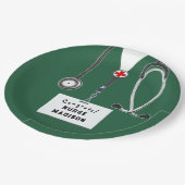 看護学校卒業式 ペーパープレート (アングル)