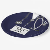 看護学校卒業式 ペーパープレート (アングル)