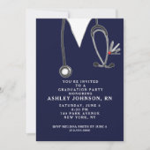 看護学校卒業式 招待状 (正面)