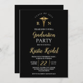 看護学校卒業招待状 招待状 (正面/裏面)