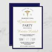 看護学校卒業招待状 招待状 (正面/裏面)