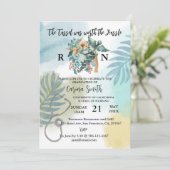 看護学校卒業植物学フローラ 招待状 (スタンド正面)