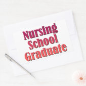看護学校卒業生 長方形シール (封筒)