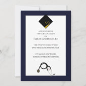 看護学校卒業発表 招待状 (正面)