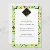 看護学校卒業発表 招待状 (正面)