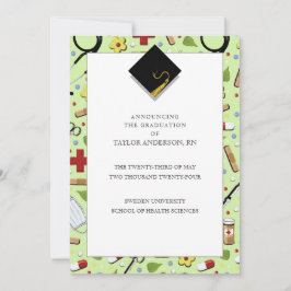 看護学校卒業発表 招待状