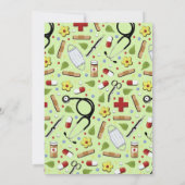 看護学校卒業発表 招待状 (裏面)