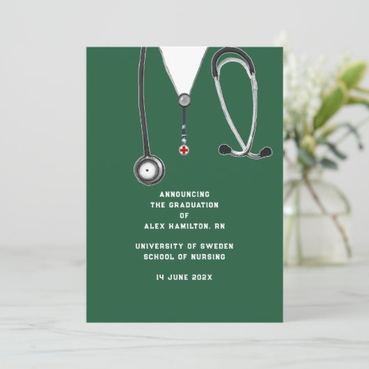 看護学校卒業発表 案内状 (スタンド正面)