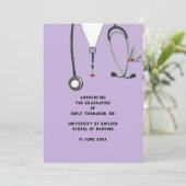 看護学校卒業発表 案内状 (スタンド正面)