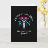 看護学校卒業祝カスタムい カード (黄色い花)