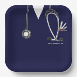 看護学校卒業紙プレート ペーパープレート