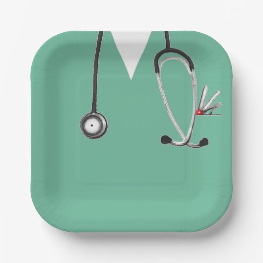 看護学校卒業紙プレート ペーパープレート (正面)