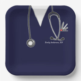 看護学校卒業紙プレート ペーパープレート