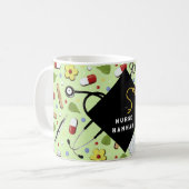 看護学校卒業記念マグカップ コーヒーマグカップ (正面左)