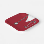 看護学校卒業赤紙プレート ペーパープレート (傾斜あり)