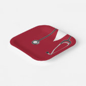 看護学校卒業赤紙プレート ペーパープレート (傾斜あり)