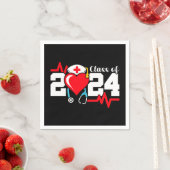 看護学校卒業2024年ナース卒業 スタンダードカクテルナプキン (インサイチュ)