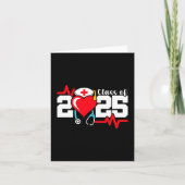 看護学校卒業2025年ナース卒業 カード (正面)