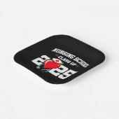 看護学校卒業2025年ナース卒業 ペーパープレート (傾斜あり)