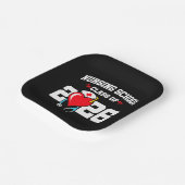 看護学校卒業2026年ナース卒業 ペーパープレート (傾斜あり)