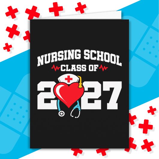 看護学校卒業2027年ナース卒業 カード