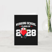 看護学校卒業2028年ナース卒業 カード (正面)