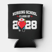 看護学校卒業2028年ナース卒業 缶クーラー (正面)