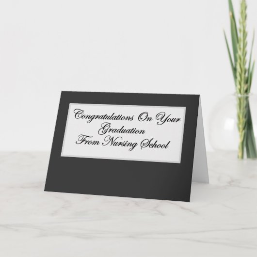 看護学校卒業 カード (正面)