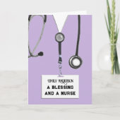 看護学校卒業 カード (正面)