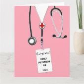 看護学校卒業 カード (正面)