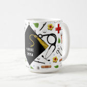 看護学校卒業 コーヒーマグカップ (正面右)