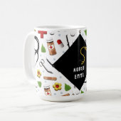 看護学校卒業 コーヒーマグカップ (正面左)