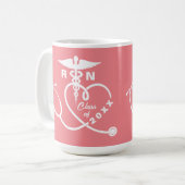 看護学校卒業 コーヒーマグカップ (正面左)