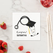 看護学校卒業 スタンダードカクテルナプキン (インサイチュ)