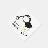 看護学校卒業 スタンダードカクテルナプキン (角)