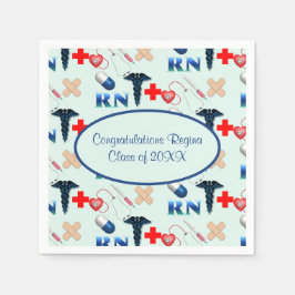 看護学校卒業 スタンダードカクテルナプキン