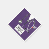 看護学校卒業 スタンダードカクテルナプキン (角)