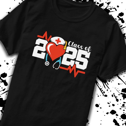 看護学校卒業 – ナース卒業2025 Tシャツ