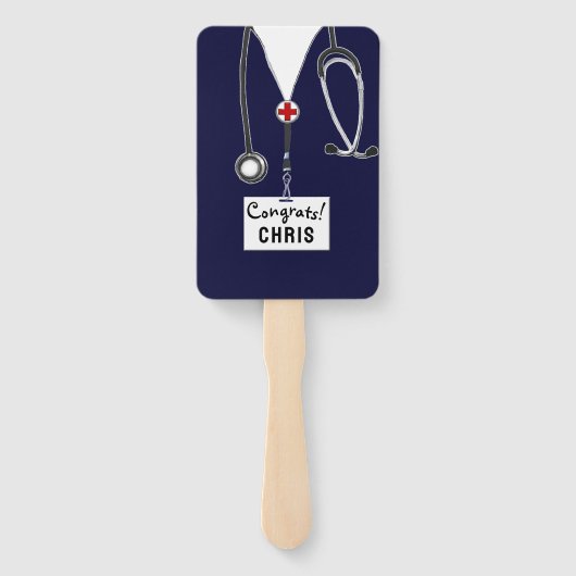 看護学校卒業 ハンドファン (裏面)