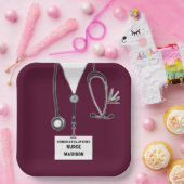 看護学校卒業 ペーパープレート (パーティー)