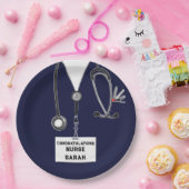 看護学校卒業 ペーパープレート (パーティー)